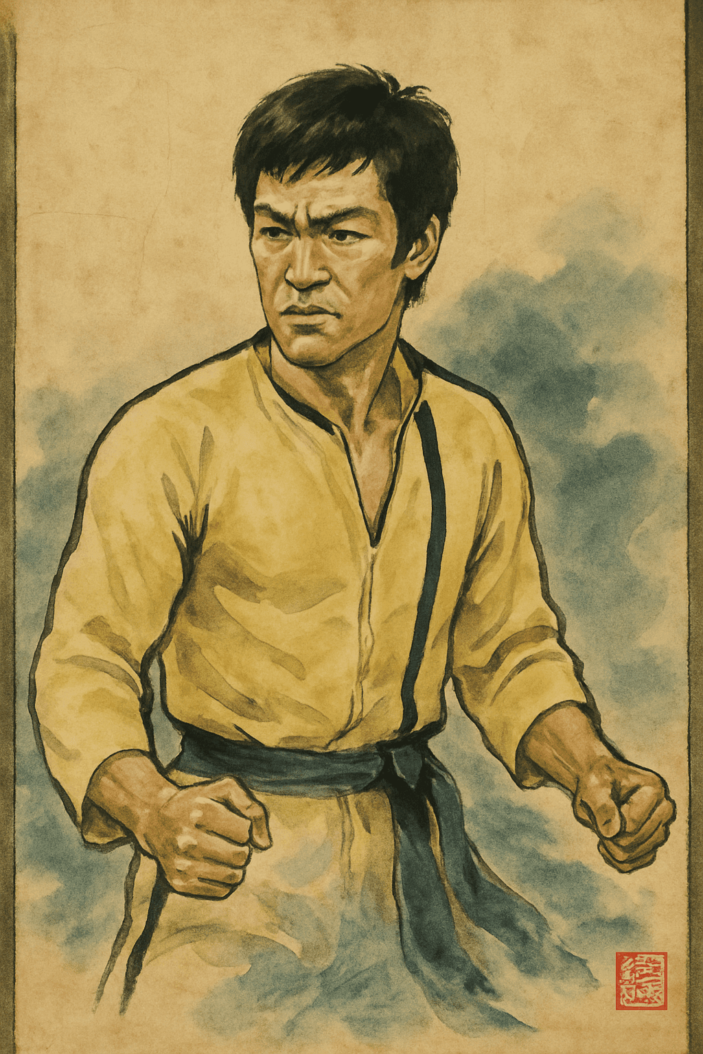 이소룡 한국화 인물 초상