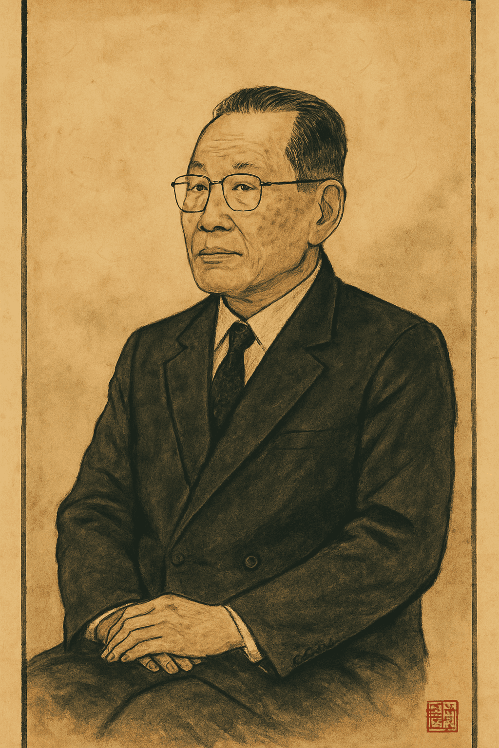 정주영 (현대) 한국화 인물 초상