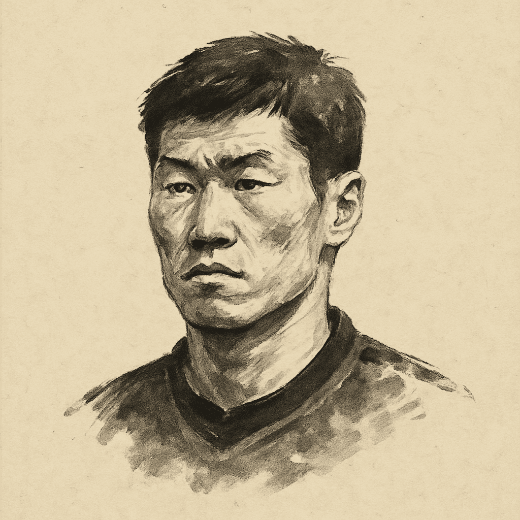 박지성 한국화 인물 초상