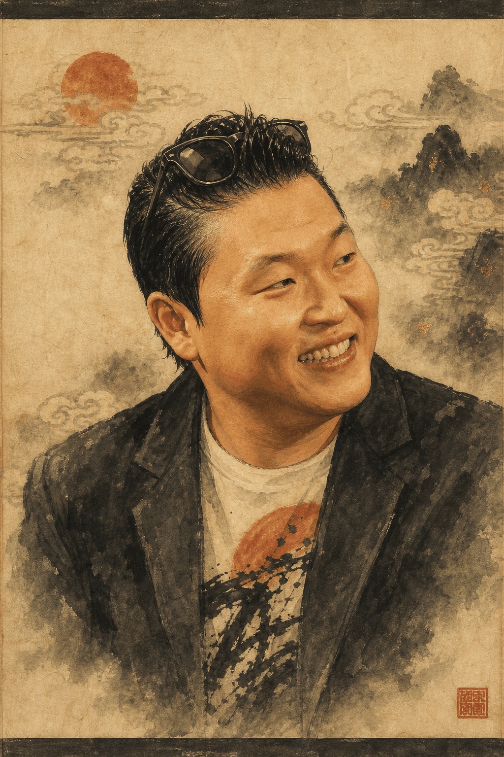 싸이 (박재상) 한국화 인물 초상